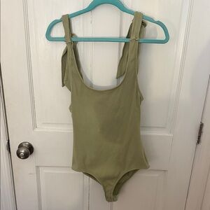 Princess Polly Sage Green Kids Bodysuit